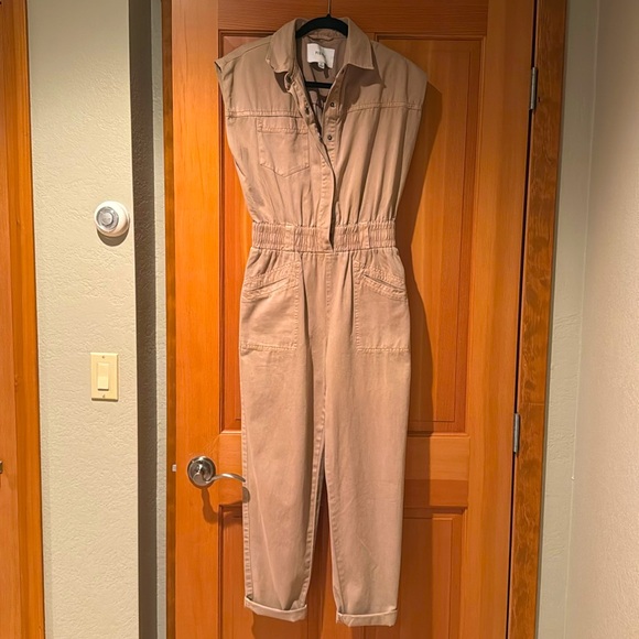 XS tan Pistola Straightleg Jumpsuit - Picture 3 of 7